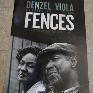 Fences - Movie Poster with Denzel Washington as Troy Maxson and Viola Davis